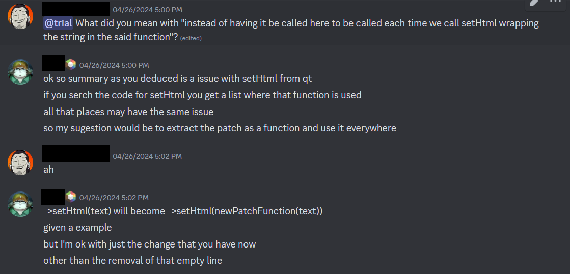 Discord Conversation