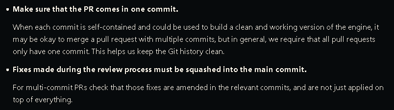 contriution rules-one commit please