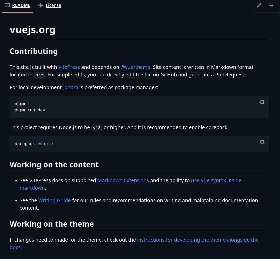 Vue.js screenshot
