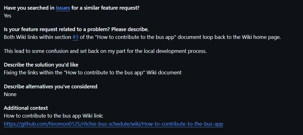 Connection Wiki Issue