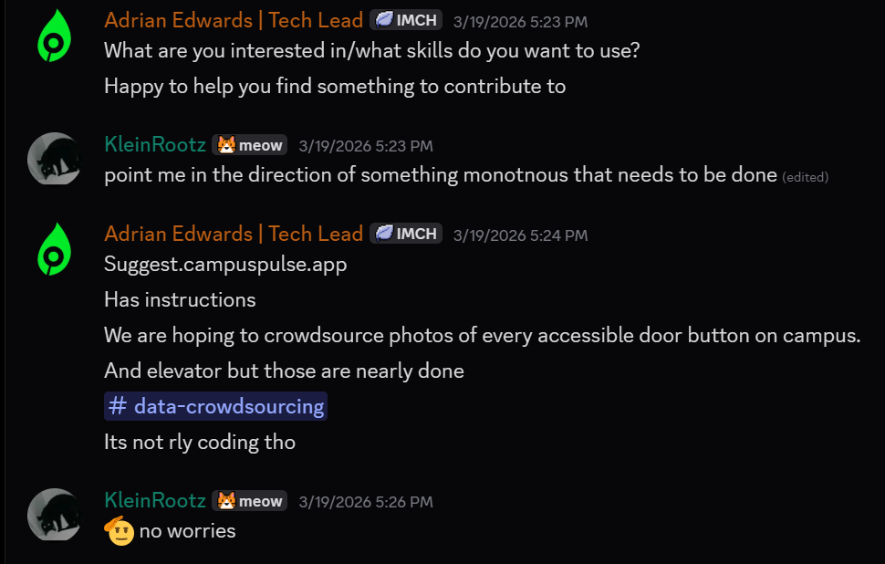 Picture of me committing to crowdsourcing because it was "The most monotonous thing available"